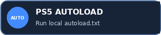 PS5 AUTOLOAD